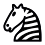 The zebra.