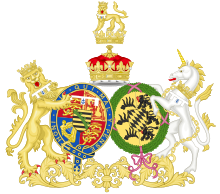 Combined coat of arms of George and Mary, the Duke and Duchess of York Combined Coat of Arms of George and Mary, the Duke and Duchess of York.svg