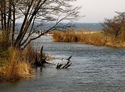 Canal between the Baltic Sea and Lake Bukowo