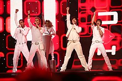 D'NASH Eurovision laulukilpailun finaalissa Helsingissä 2007.