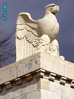 Eagle at entrance to the Meuse-Argonne American Cemetery.