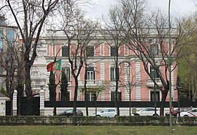 Sede da embaixada no Palacete dos Duques de Híjar.
