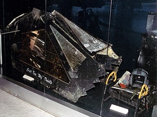 Cubierto de cabina F-117 Nighthawk, derribado 27. de marzo de 1999.