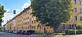Einzeldenkmale der Sachgesamtheit Wohnanlage Franz-Mehring-Straße: Häuserzeile mit vier Eingängen (siehe Sachgesamtheit 09305333, gleiche Anschrift)
