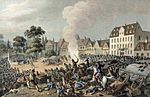 Flucht der Franzosen 1813 durch Richters Garten