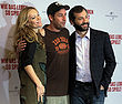 Leslie Mann, Adam Sandler und Judd Apatow auf einer Pressekonferenz zu «Wie das Leben so spielt», Berlin, 26. August 2009