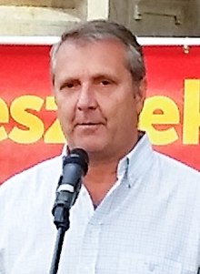 Gyula Molnár on a demonstration, 2016-10-01 (crop).jpg