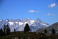 HB9XBG-Antenne vor den Alpen