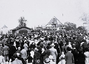 Aufmarsch der SA an der Weihestätte