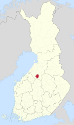 Location of Haapajärvi in فن لینڈ