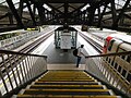 Stairs leading down to the platforms