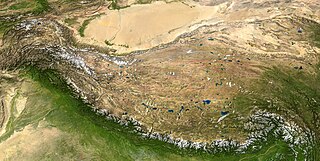 Tohoopssett Satelitenbilder Himalaya, TIbet, Indien