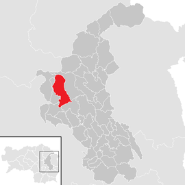 Poloha obce Hohenau an der Raab v okrese Weiz (klikacia mapa)