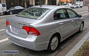 English: Honda Civic Hybrid used by Zipcar, a ...