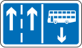 Contra-flow bus lane for franchised buses only