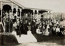 Housewarming party in Australia. Housewarming party at Sedgely Grange, Newmarket, 1900 (4583458468).jpg