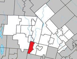 Location within Les Laurentides RCM