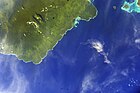 Satellitenbild von Palauli und Satupa'itea, Süden von Savaiʻi. (NASA photo).