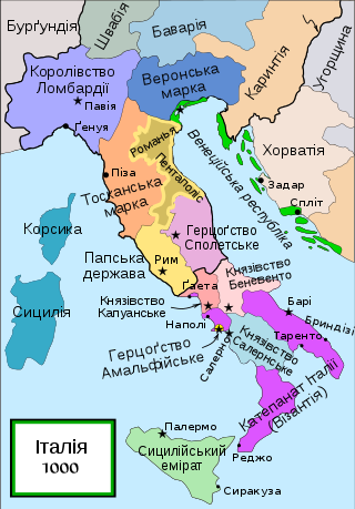Італія ў 1000 годзе.