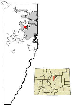 Location in Jefferson County and the state of Colorado