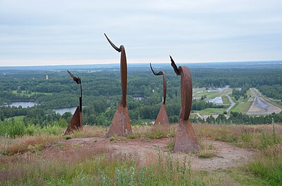 Parque de escultura Konst på Hög em Kvarntorpshögen, na Suécia