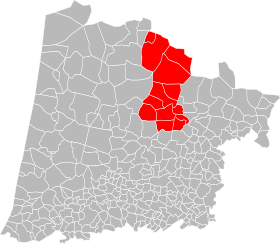 Localisation de Communauté de communes du Pays d'Albret