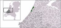 Ligking vaan Noordwijk in Zuid-Holland (veur de fusie mèt Noordwijkerhout)