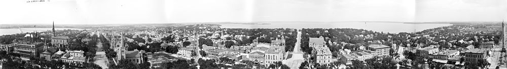 View from Capitol dome taken between 1880 and 1899