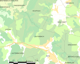 Mapa obce Lautenbach