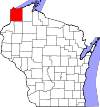 Localizacion de Douglas Wisconsin