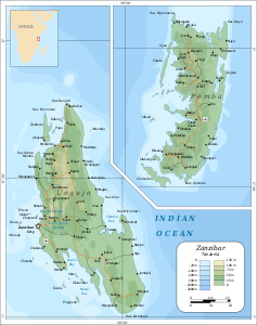 Repubblica Popolare di Zanzibar جمهورية زنجبار الشعبية - Localizzazione