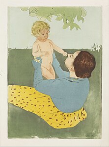Under the Horse Chestnut Tree, at and by Mary Cassatt