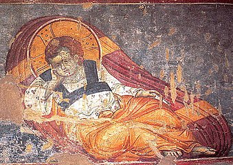 Исус како дете, манастир Протатон, Карија