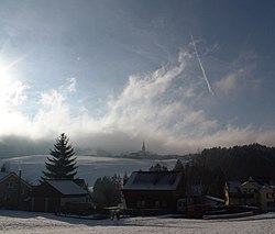 Näkymä Obereggiin talvella 2008.