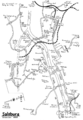 Plan linii trolejbusowych z 1993 r.