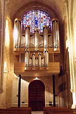 L'orgue de tribune de l'abbatiale.