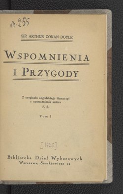 Okładka lub karta tytułowa