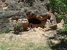 Farrowing site in a natural cave in northern Spain Paridera Cueva del Rio Piedra.jpg