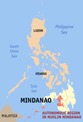 Położenie Mindanao