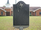 Historical marker at St Paul Lutheran Church in Phillipsburg