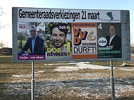 Poster verkiezingen in Deurne, 2018