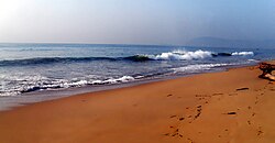 The Rama Krishna Beach after sunrise in 2012