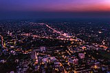 Aerial view of Rangpur from the Begum Rokeya University