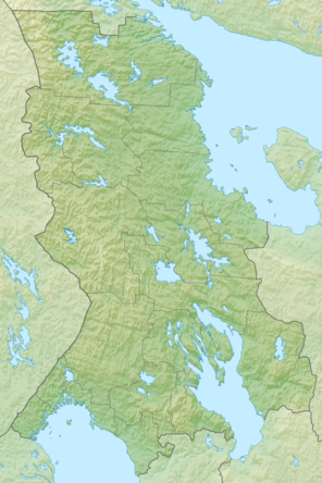 Онезьке озеро. Карта розташування: Карелія