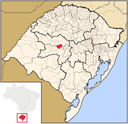 Location within Rio Grande do Sul