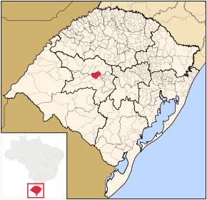 Kart over São Martinho da Serra