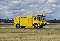 כבאית תעופתית מדגם SMI Firemaster בשדה תעופה Wagga Wagga Airport באוסטרליה