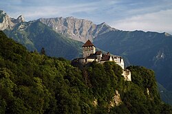 Schloss Vaduz, overlooking the capital, is still home to the Princes of Liechtenstein.