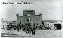 The Silver Spring Armory, constructed in 1917 by E. Brooke Lee Silver Spring Armory.jpg