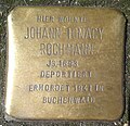 Stolperstein Siegburg Holzgasse 48 Standort B Johann Ignacy Rochmann